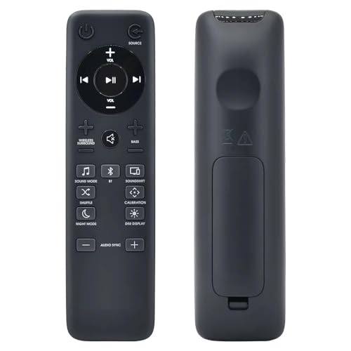 Image of Compatible JBL Sound Bar Remote Control | Replacement Remote for JBL BAR 2.1, BAR 3.1 & BAR 5.1 Soundbar Systems | Easy-to-Use Remote | No Pairing Required