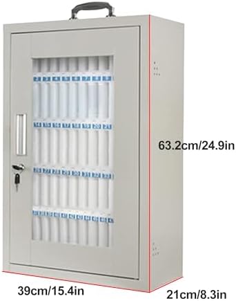Wall-Mounted Classroom Cell Phone Locker - Safely Organizes 24 Mobile Devices, Perfect for Schools, Offices, and Events - Secure Storage Solution for Desks