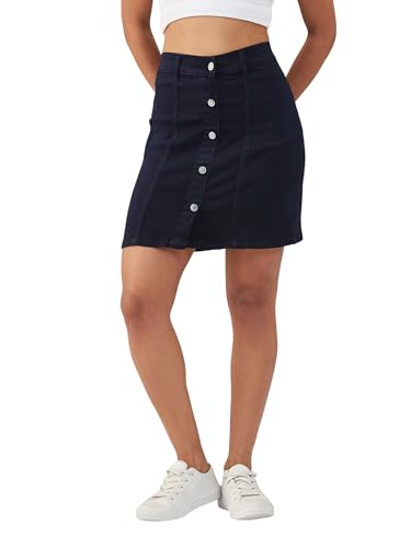 Image of Dolce Crudo Women's Regular High Rise Stretchable Denim Shorts