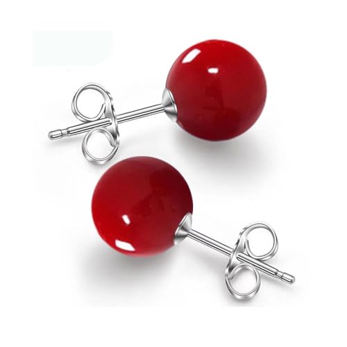 10/12mm Ocean Shell Pearl Stud Earrings Multicolor Shell Beads Pearl Stud Earrings Fashion Jewelry for Women