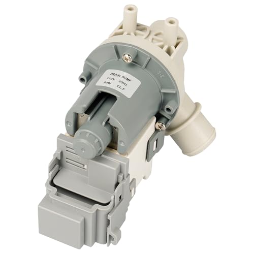 DP040-012 4681EA1007A Washer Drain Pump Fit for LG/Kenmore Washer Replace 2649379 AP5672914 PS7785119 EAP7785119 WT1001CW WT1101CW WT1201CW WT1301CW WT1150CW WT7200CW WT7600HWA WT5680HVA LGWT7200CW
