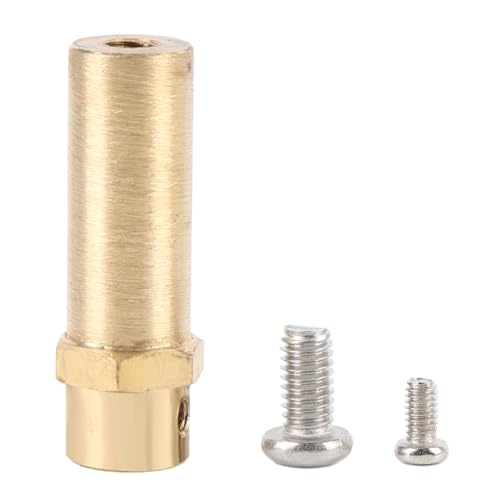 3mm Shaft Coupling with Screws Brass Secure Connection Motor Shaft Coupling Joint Connector for Stainless Steel Universal Wheel