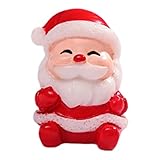 ミニサンタ像 | クリスマスミニチュアデスクトップ装飾 - 小さなホリデーサンタクロースオーナメント 車のダッシュボード ガーデン キッチン 棚 ダイニングテーブル ベッドサイド クリスマス リビングスペース