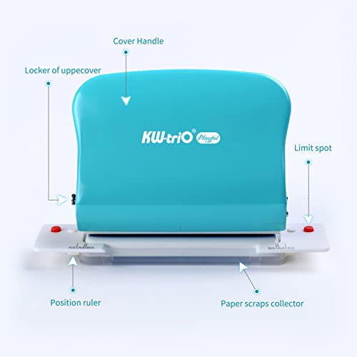 10 furos Perfurador de papel portátil Suporte para perfurador de metal Múltiplo 20/26/30 Perfuração
