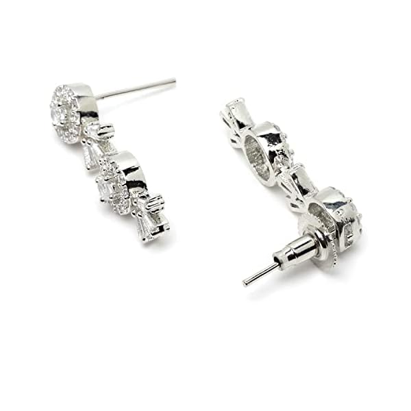 ZENEME Women American Diamond Studded Necklace With Earring Detailing Jewellery Set For Women and Girl - Image 8