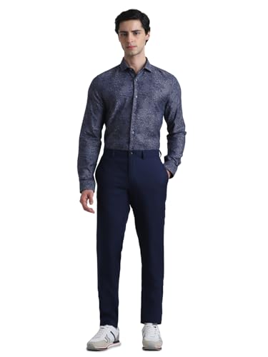 Image of Jack & Jones Men's Cotton Abstract Print Slim Fit Shirt