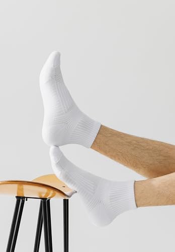 Ankle Compression Socks for Men and Women, Low Cut Running Socks with Athletic Socks Cushion Support3