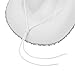 Juaugusep Western Cowboy Costume Set Bandana Wide Brim Western Style Sequins Cowgirl Hats & Tassel Scarf 2PCS Set for Party (White Sequin, 2Pcs)