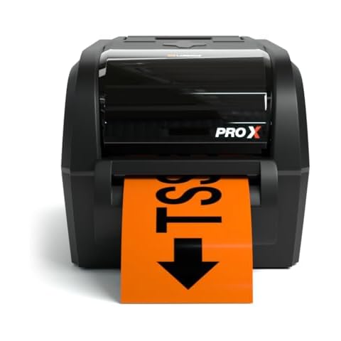 LabelTac Ammonia Pipe Marking Industrial Label Printer (Pipe Marking Industrial Label Printer), Black Cover