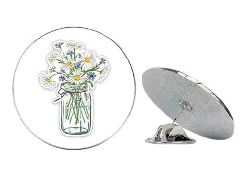 Daisies in Mason Jar Metal 0.75