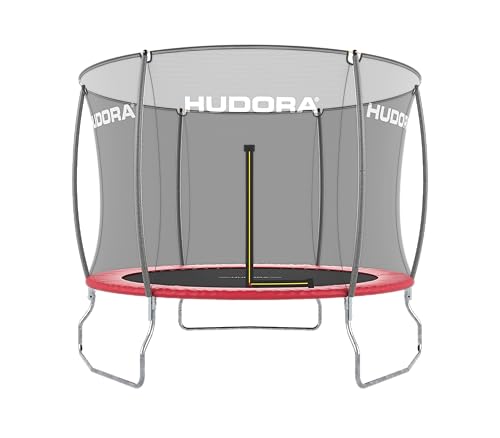 HUDORA Trampolin Fantastic in versch. Größen - Gartentrampolin mit Sicherheitsnetz - Sporttrampolin für bis zu 100kg - Familien-Trampolin mit extra breiter Randabdeckung für Kinder & Erwachsene
