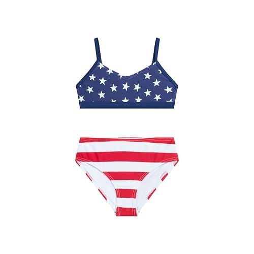 Image of Kanu Surf Girls' Willow V-Neck Bikini Beach Sport 2-Piece Swimsuits