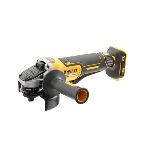 DEWALT DCG406N-XJ, Mini-Amoladora sin escobillas XR 18V 5Ah Li-Ion, Ø125mm, Interruptor Hombre-Muerto, Arranque Suave, Freno, Embrague,Mango lateral de 2 posiciones, Sin cargador/batería