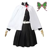 Tanjiro - Disfraz de Kochou para cosplay, kimono, uniforme de juego de roles (Tsuyuri Kanao, 2XL)