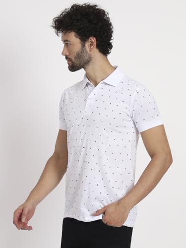 Image of Men Cotton Half Sleeves Regular FIT Polo T-Shirt