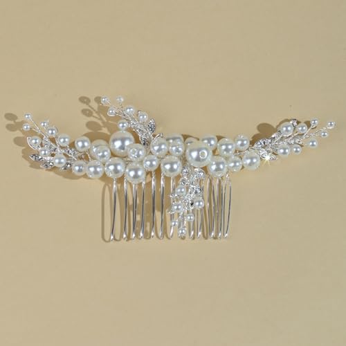 Peine de cabello para boda artesanal SOLENY miniatura 1