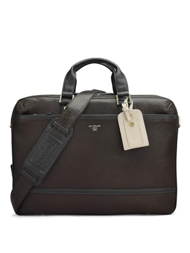 Image of Da Milano Leather Laptop Bag for Men & for Women - Fits Upto 15 inch Laptop