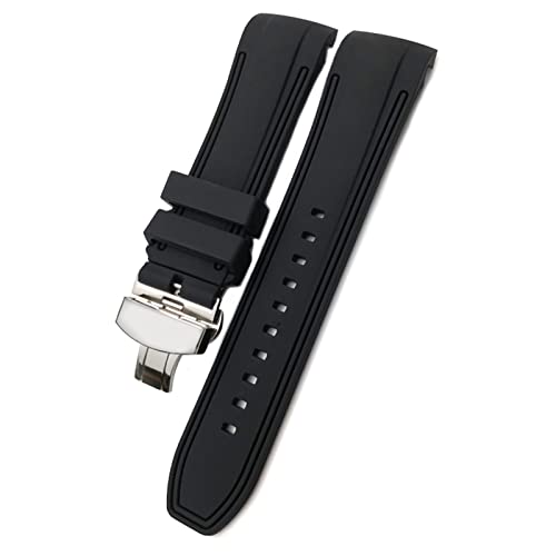 Bracelet en caoutchouc silicone 24mm idéal pour montre T035617