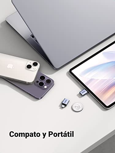 Miniatura 7 de Ugreen Adaptador Usb A Tipo C 3.2 10gbs 2 Piezas Macho A Hembra Conversor Usb C Otg Thunderbolt 3 Portátil Compatible Con Iphone 17 Pro Max Air Macbook Pro Imac Ipad Galaxy S25 Carplay Laptop Gray
