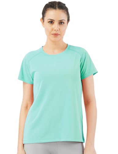 Image of Pump'd Women's Half Sleeve T-Shirt - Athleisure Women's s Fashion Workout Top for Women & Girls | Lightweight Activewear for Running, Sports & Gym - Lightweight, Anti-Odor, Dry Tech, Ultra Soft Seams