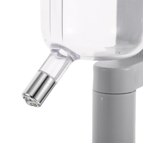 Image of POPETPOP Double Layer Pet Water and Food Dispenser with Automatic Rolling Ball, Stainless Steel No-Spill Hanging Feeder Bowl for Indoor Dogs and Cats