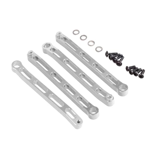 RCアップグレードアクセサリー MN用 MN128 LC79 MN78用 MN168用 1/12 RCカー メタル シャーシ 固定ロッド アップグレードフレーム 固定 リンケージ ラジコンカーパーツ アクセサリー(シルバー)
