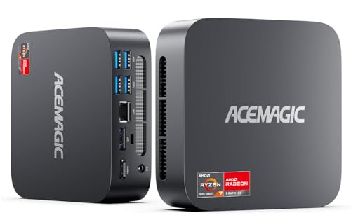 ACEMAGICIAN K1 Mini PC, Ryzen 7 7730U, 16GB RAM 512GB SSD, 4K Support, WiFi6/BT5.2
