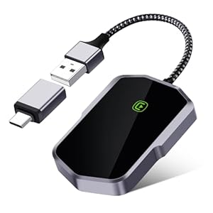 XstarG Draadloze CarPlay Adapter voor Apple, 2024 Nieuwe Wireless CarPlay dongle converteert Carplay van bekabeld naar draadloos, Wireless Car Play voor iPhone IOS10+, plug and play van USB-A naar