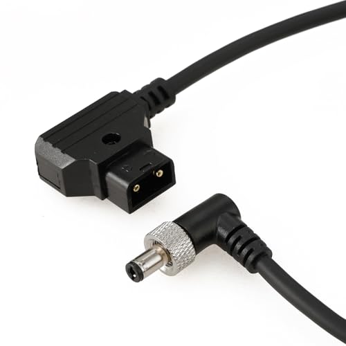 Image of Power Cable for Decimator MD-HX DMON-QUAD| D-Tap to Elbow Locking Collar DC 5.5X2.5mm