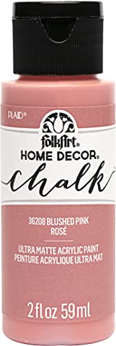 FolkArt Assorted Home Décor Acrylic Chalk Paint For Crafts, 2 fl oz Ultra Matte Acrylic Chalk Paint For Easy To Apply DIY Arts And Crafts, Art Supplies With An Ultra Matte Finish