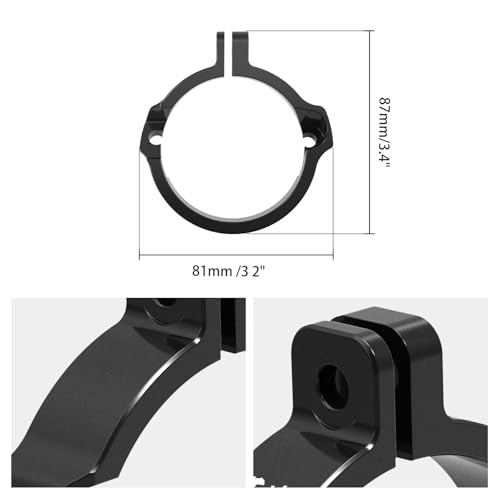 Protector de brida escape aluminio anodizado azul de alta gama 5