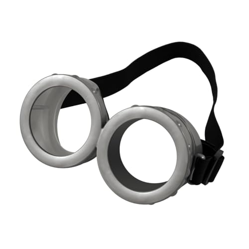 MZinge Steampunk Goggles - Yellow Cartoon Cosplay Accessories-Glasses for Men& Women - Halloween Fancy Dress Up Accessories (1)