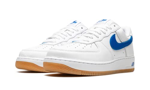 NIKE Air Force 1 07 Low DJ3911 101 Herren Farbe des Monats - K&ouml;nigsblau, Gr&ouml;&szlig;e 42, Schwarz, Wei&szlig;, Orange, Transparent, 47 EU, Schwarz Wei&szlig; Orange Transparent, 48.5 EU