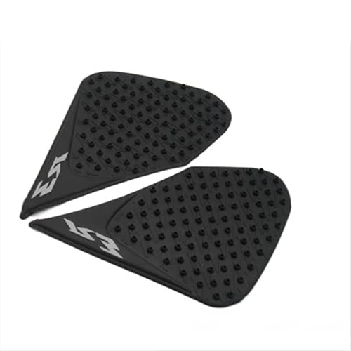 Protector de depósito para Yamaha R3 y pegatinas de carenado en color negro