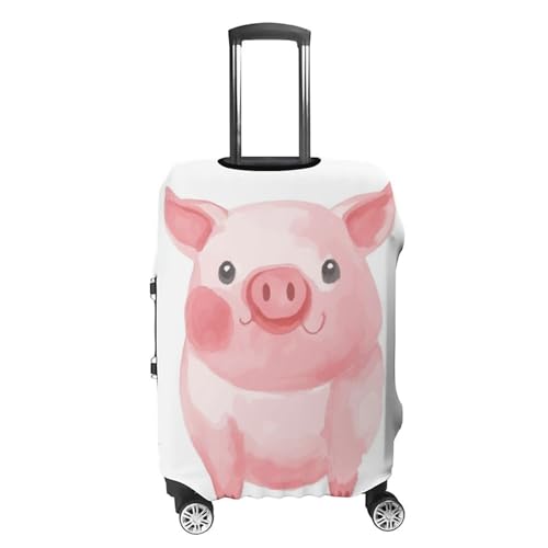 Lovely Pig Luggage Covers Tsa Approved Suitcase Cover Elastic Washable Luggage Sleeve Carry on Cover Protector Anti-Scratch Suitcase Protector Fits 19-30 Inch Case(XL)4