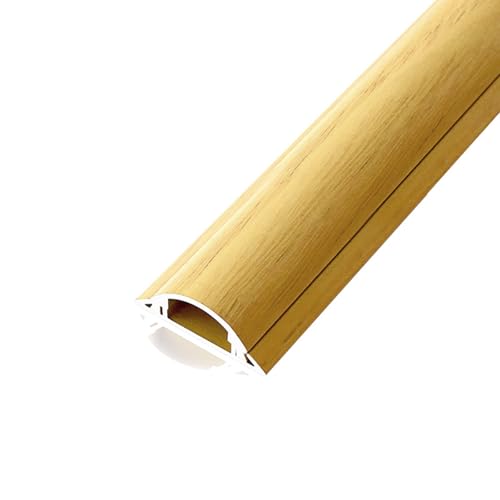 Cubierta para canaleta de cables autoadhesiva, pintable, de PVC semicircular, 1 m, pack de 2 (B, 4#) miniatura 1
