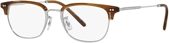 Oliver Peoples 0OV5468 Kesten 1011 Brushed Silver/Raintree Rectangular Unisex Eyeglasses