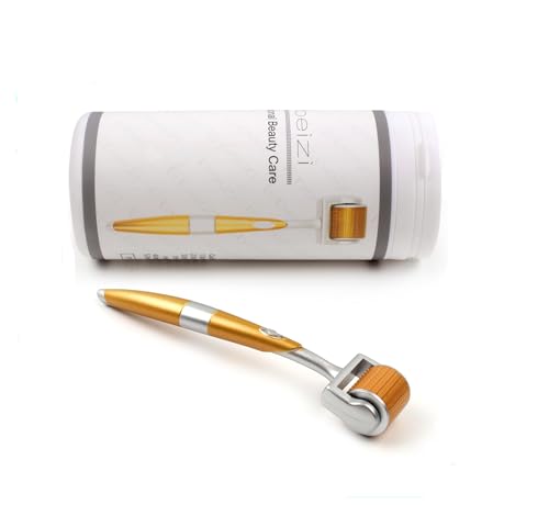 Derma Roller 0.25mm for Face, Microneedle Derma Roller for Hair and Beard (yellow-0.25)