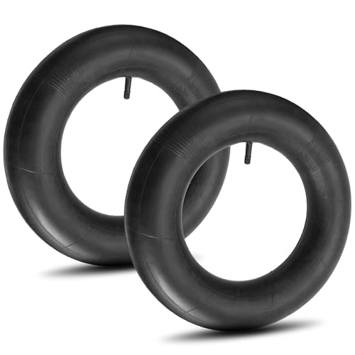 NIGOOLATA 16x6.50-8 Inner Tube 16x7.50-8 Heavy Duty Replacement Tire Tubes with Straight Valve Stem for Mowers, Golf Cart, Tractor, Garden Trailer - 2 Pack