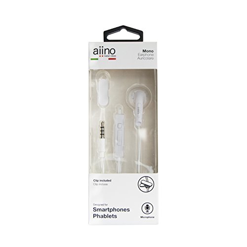 Aiino AIHMONO-WH Auricolare con Microfono per