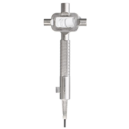 MASUNN Sliver Locksmith Tool Multi Purpose Cylinder Gauge Cam Turner Spindle Turner