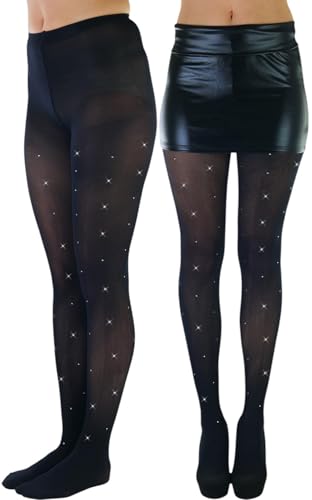Image of ToBeInStyle Womens Fun Tights with Festive Wrap Around Designs
