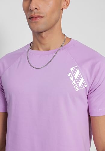 Image of Trendy Men's Round Neck T-Shirt Pure Pre Combed Cotton Bio-Washed 3D Print (STM-003)