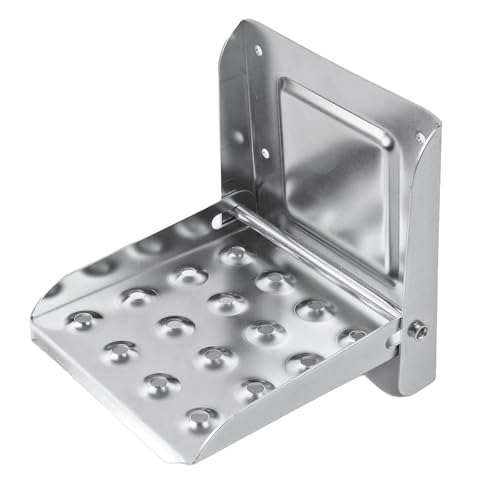Escabeau pliant pour remorque - Acier galvanisé 195 x 170 mm - Charge maximale 150 kg