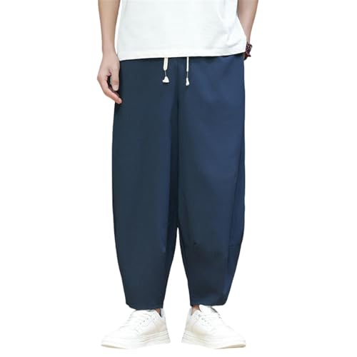 Pantalon sarouel court en soie glacée pour homme