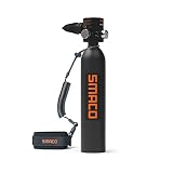 🌊【Presión de trabajo de 3000 Psi】: La presión máxima de inflado del mini tanque de buceo es de 3000 Psi/200 Bar/20 Mpa, cuando la presión del aire alcanza los 3000 Psi, el tanque está completamente lleno. El diámetro del puerto de inflado es de 8 mm de tamaño estándar y se puede inflar con una bomba de alta presión, un adaptador sumergible o un compresor de aire.