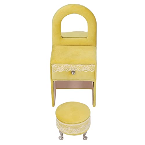 GUPE Silla joyero, sofá Amarillo Crema de Franela Suave...