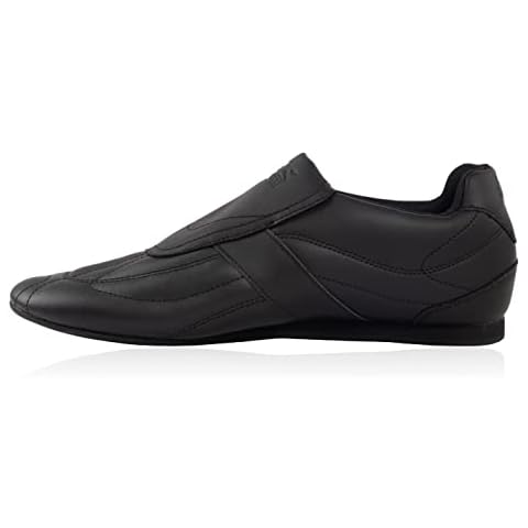 Slazenger Warrior Slip-On Trainers in Black/Charcoal Cover