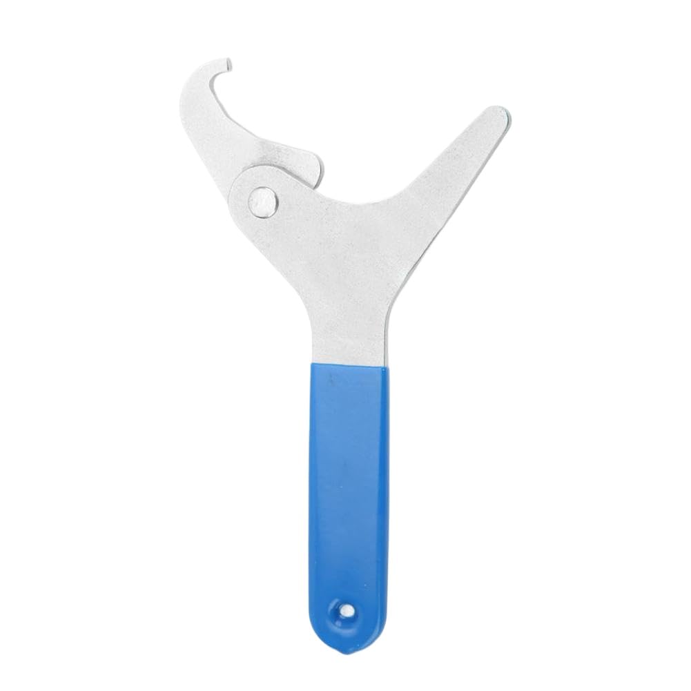 Uhhksaeme Onecolor Motorcycle Shock Spanner Wrench Adjustable Hooked Jaw Anti Slip Tool For 35Mm 75Mm Spring Collars