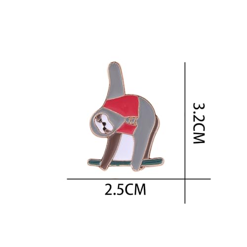 A Sloth Hanging From A Branch Brooch Lapel Pin Metal Enamel Delicate Brooch Pin Accessory for Backpack Clothes Hat Decoration Badges for Women Men Girls Kids Gift2